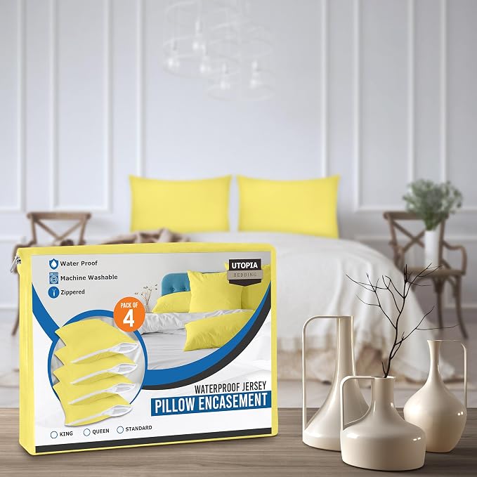 Utopia Bedding Premium 100% Waterproof Pillow Protectors - Image 7