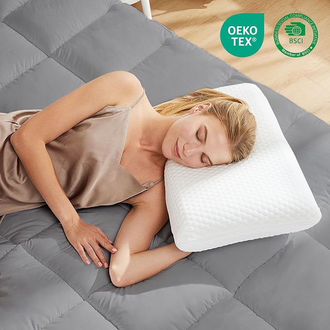 DUMOS Memory Foam Pillows for Sleeping, 1 Pack Bed Pillows for Adults - Image 7