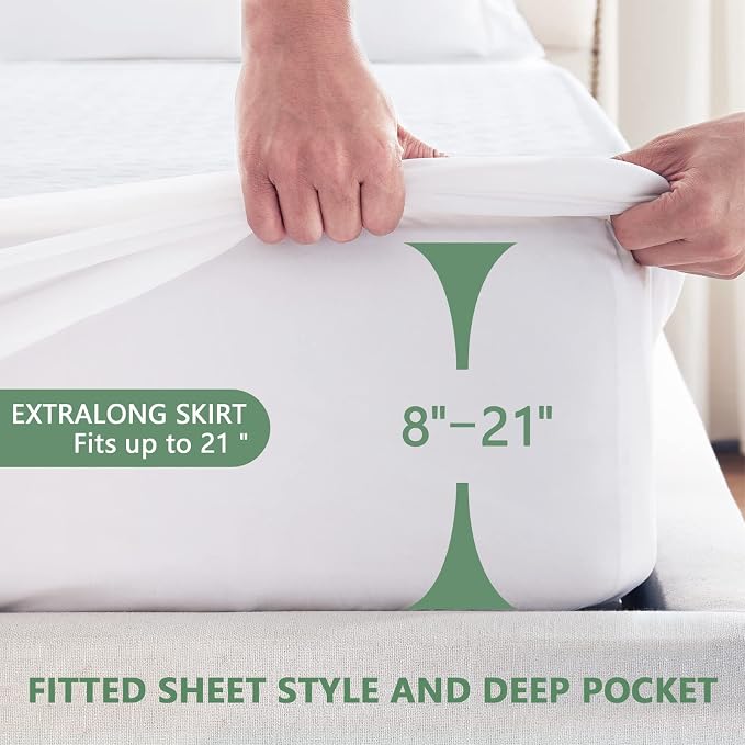 Premium Waterproof Mattress Protector Full Size, Breathable Bed Cover 3D Air - Image 4