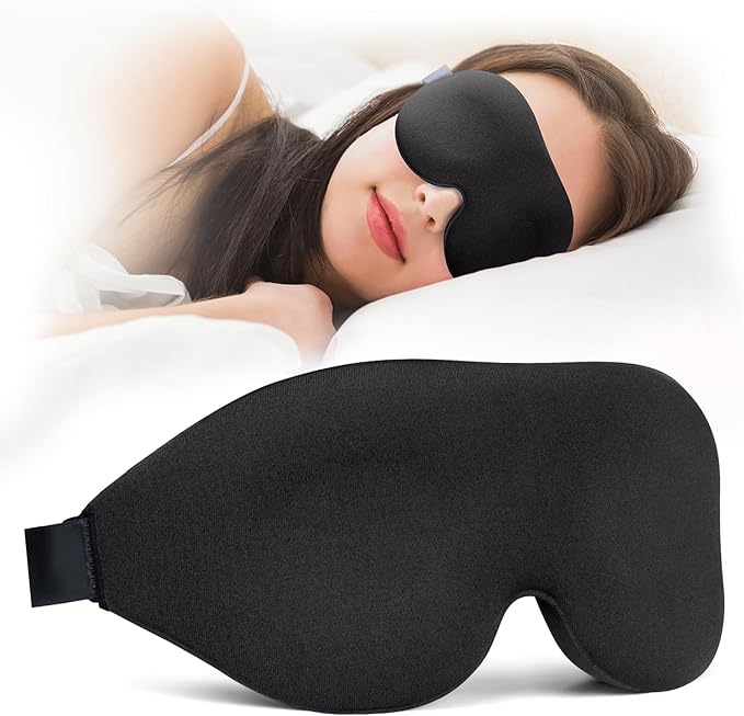 NEWVANGA Sleep Mask for Back and Side Sleeper, Block Out Light, Luxury Sleeping by NEWVANGA