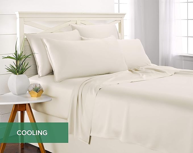 Pure Bamboo California King Sheets, Genuine 100% Organic Viscose Derived from - Image 5