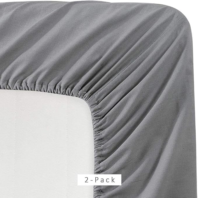 Microfiber 2 Twin Fitted Bottom Bed Sheets 1800 Ultra Soft and Comfy - Image 2