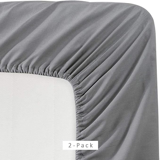 Jersey Knit Microfiber 2 Twin XL Fitted Bottom Bed Sheets 1800 Ultra Soft - Image 6