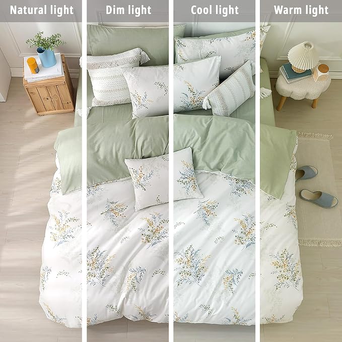 LEMIROE White Cotton Comforter King Size 3Pcs - Image 6