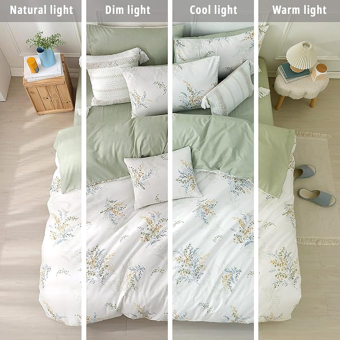 LEMIROE White Cotton Comforter Queen Size 3Pcs - Image 6