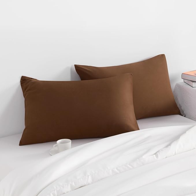 NTBAY Standard Pillow Cases Set of 2, 2 Pack Brushed Microfiber 20x26 Pillow - Image 2