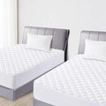 Quilted Fitted Twin Mattress Pad Cover, Waterproof Mattress Protector, Deep by SafeandSound