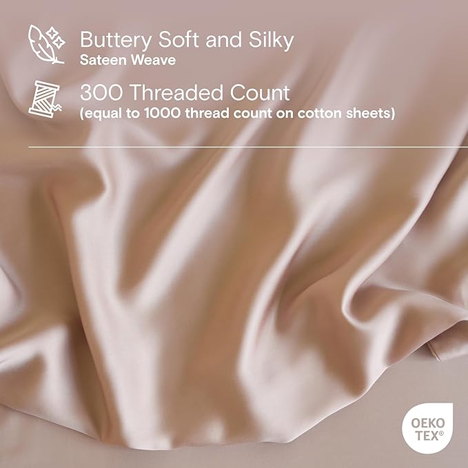 DOZ Sheet Set, 100% Viscose derived from Bamboo, Organically Grown, Buttery Soft - Image 3