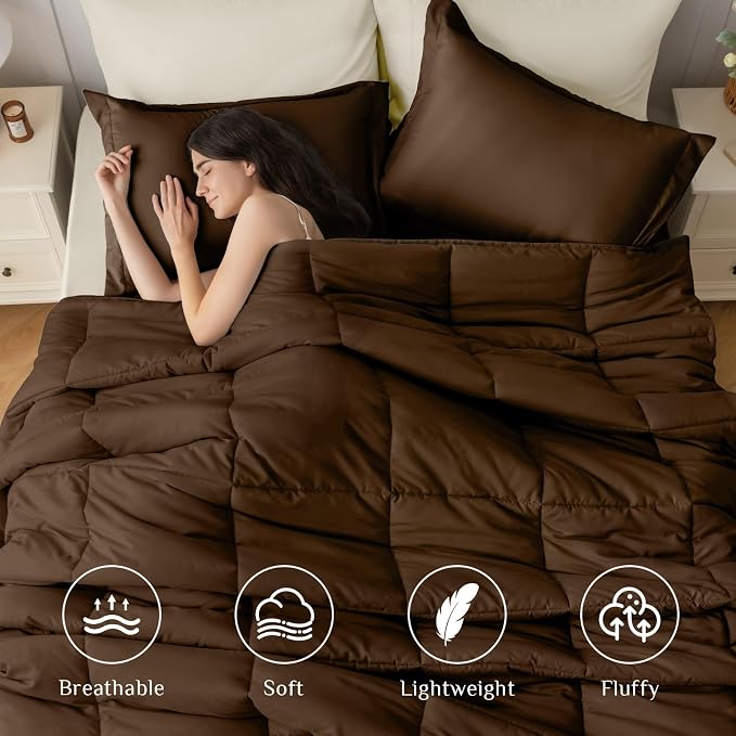JOLLYVOGUE California King Comforter Set, Ultra-Soft Bed in a Bag Cal King Size - Image 2