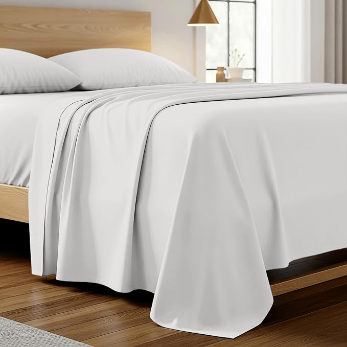 Mellanni Twin XL Size Flat Sheet by Mellanni