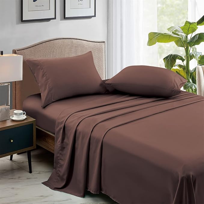 FreshCulture Full Flat Sheets Only, Soft Microfiber Bedding Sheets - Image 3