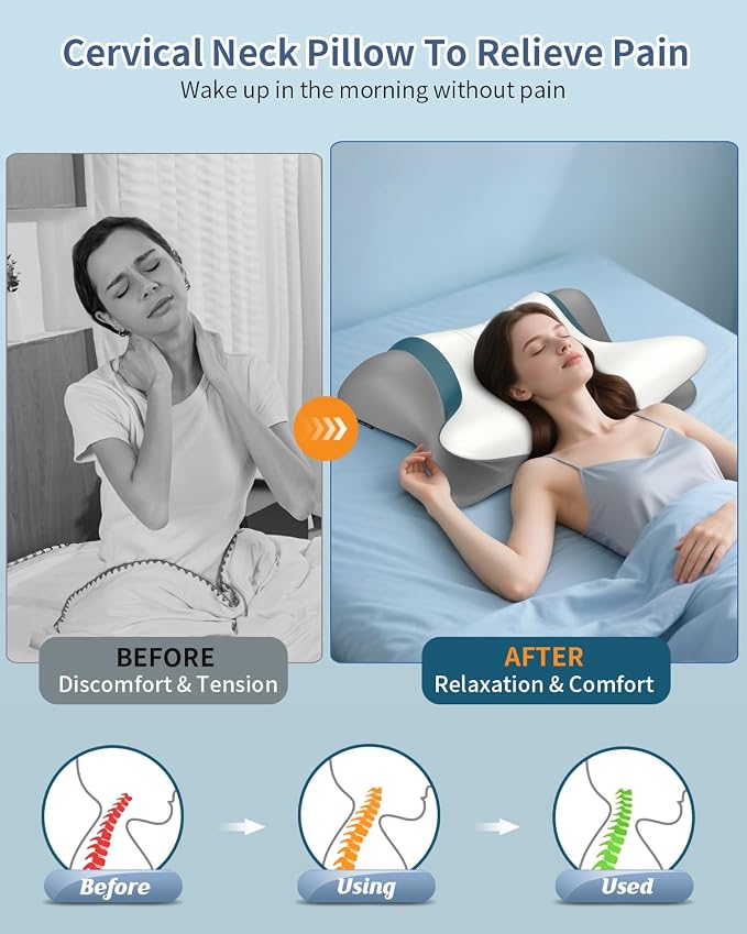 Cervical Neck Pillow for Pain Relief - Image 2