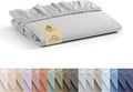 Linen Home 100% Cotton Percale Weave Fitted Sheet, Full Size, 1 Deep Pocket by LINENHOME