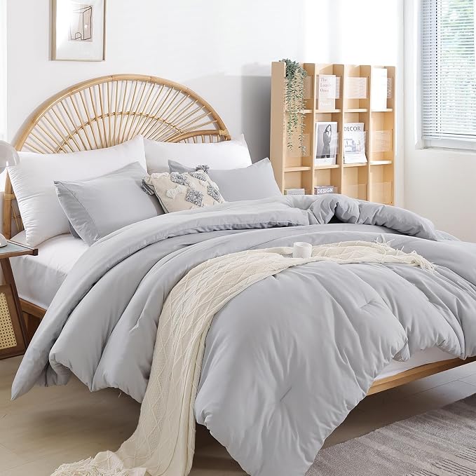weigelia Light Grey Comforter Set King Size - Image 6