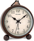 Peakeep 4" Small Battery Operated Antique Retro Analog Alarm Clock by PEAKEEP