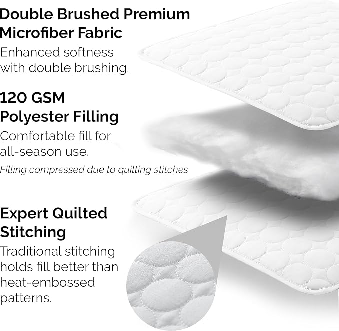 Southshore Fine Living, Inc. White Quilts Queen Size Set, Lightweight Summer - Image 3