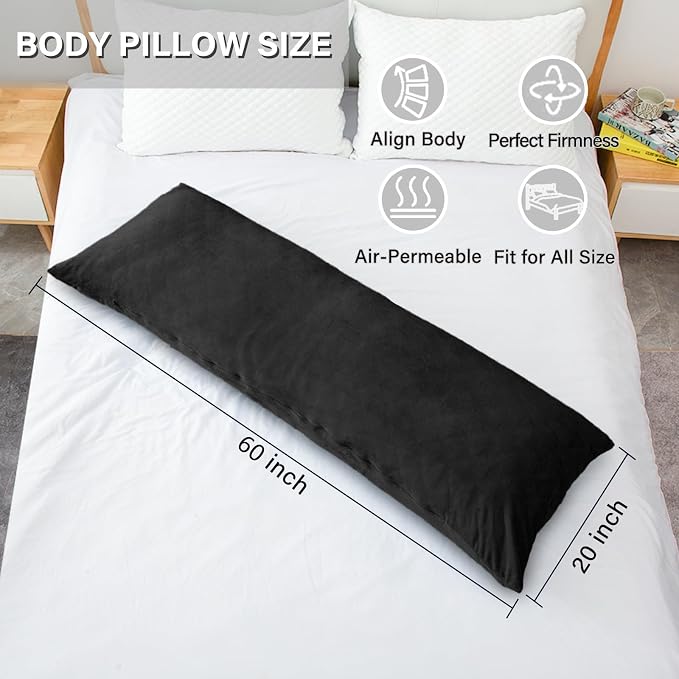 1 MIDDLE ONE Body Pillow, Memory Foam Body Pillows - Image 3