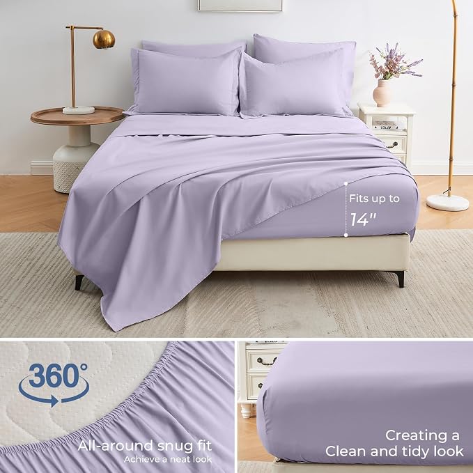 Sasttie Twin XL Comforter Set, 5 Pieces Twin XL Bed in a Bag, Complete Bedding - Image 4