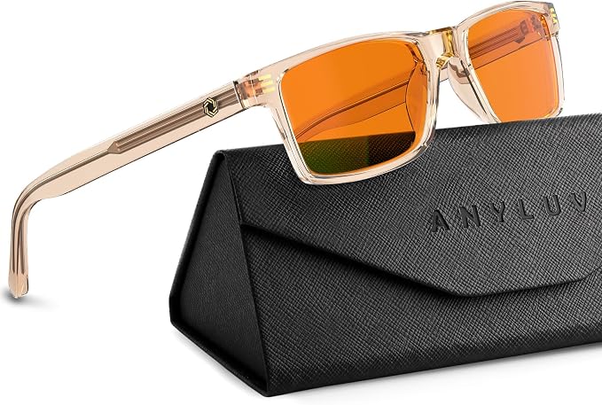 ANYLUV Blue Light Glasses Men Woman, Eye Strain Relief Eye Protection by ANYLUV