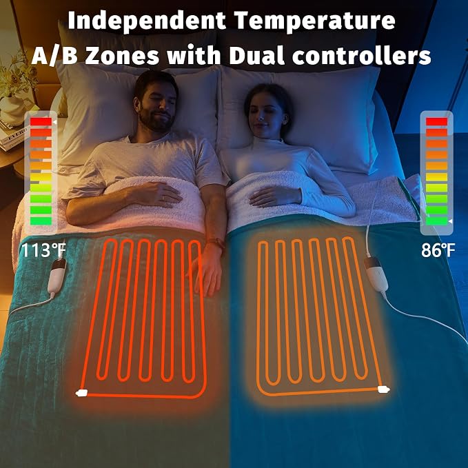 Heated Electric Blanket Queen Size - Image 2