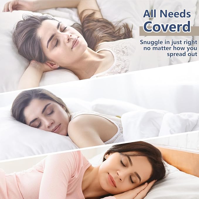 CozyLux Pillows Queen Size Set of 2, Soft and Supportive 3D Down Alternative - Image 7