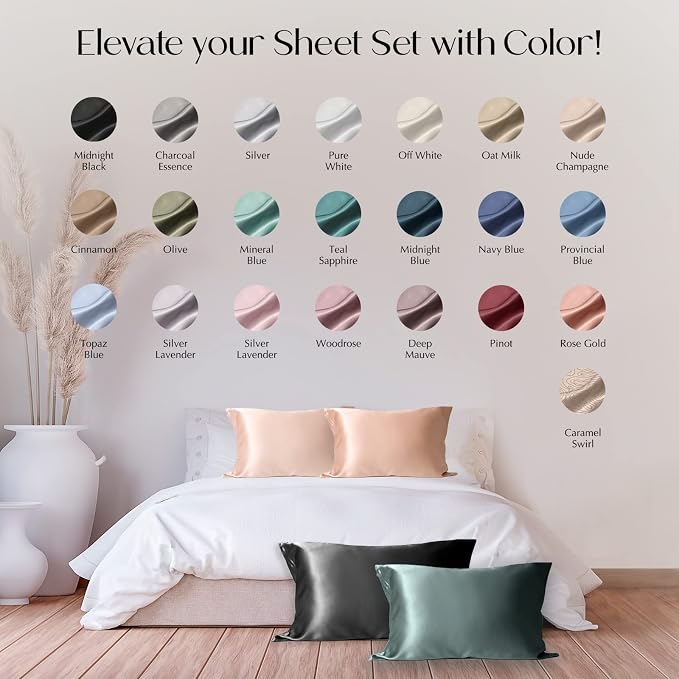 Silk Pillowcase for Hair and Skin, Special Edition Patterned Silk Pillowcase - Image 4