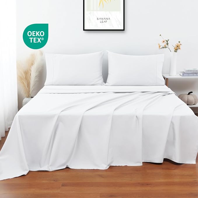 Flat Sheet Only 2 Pack, Queen Size 400 Thread Count 100% Egyptian Cotton Flat - Image 4