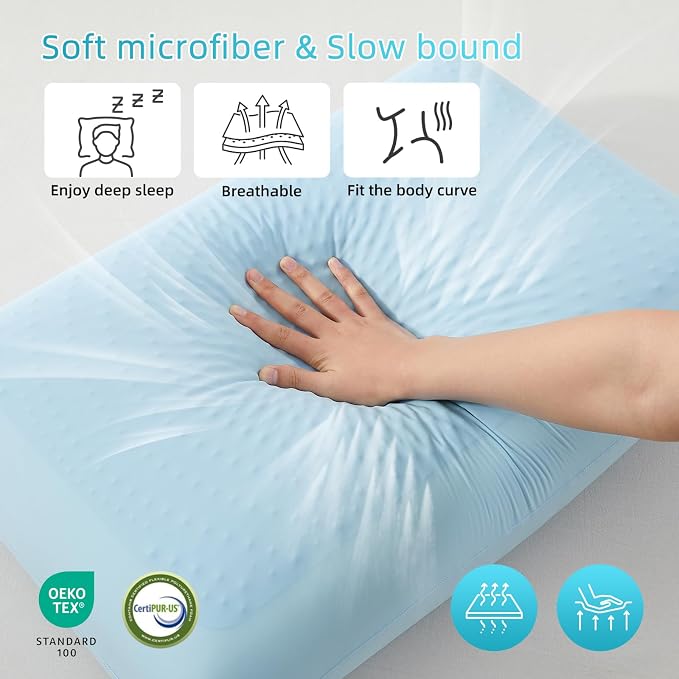 SAPHREAS Cooling Gel Memory Foam Pillow - Image 7