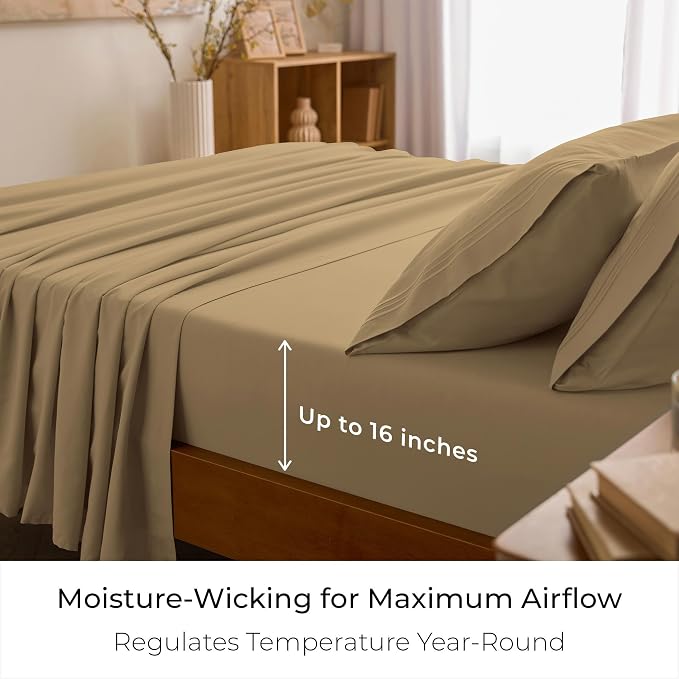 Mellanni California King Sheets Set - Image 4