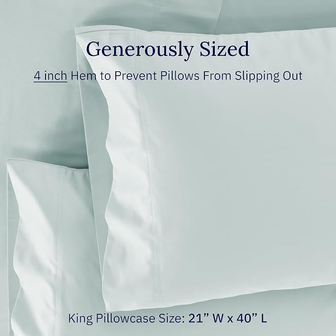 CALIFORNIA DESIGN DEN Luxuriously Soft Hotel Quality 600 Thread Count, 100% - Image 6