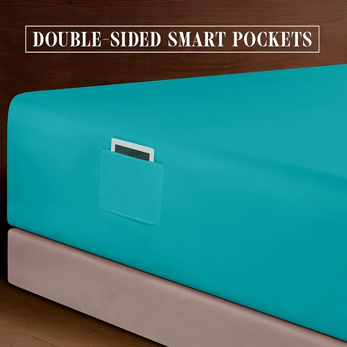 Elegant Comfort Luxurious 1500 Premium Hotel Quality Microfiber 4-Piece Sheet - Image 5