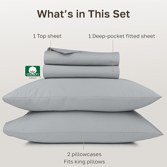 California Design Den Deep Pocket King Sheet Set - Image 4