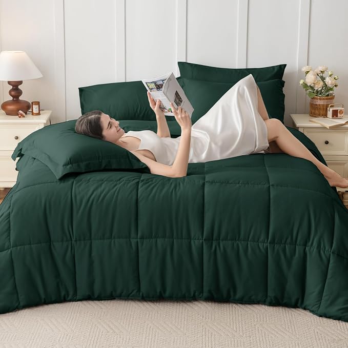 JOLLYVOGUE King Comforter Set, Ultra-Soft Bed in a Bag King Size 7 Pieces - Image 7