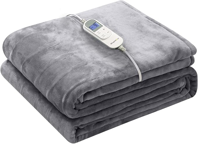 Wapaneus Heated Blanket Electric Throw 72" x 84" Full Size by Wapaneus