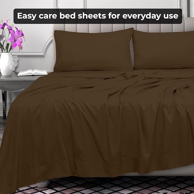 Royale Linens 2 Pack Bulk Flat Sheet Set - Image 7