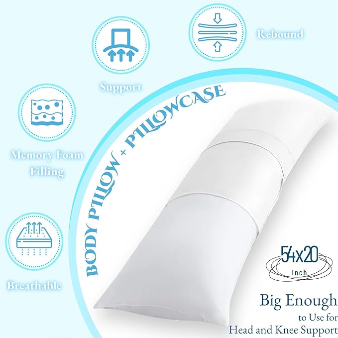 Ubauba Memory Foam Body Pillow - Image 3