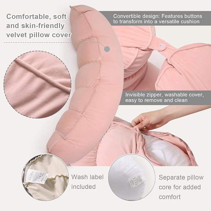 Peallow – Long Round Body Pillow - Image 4