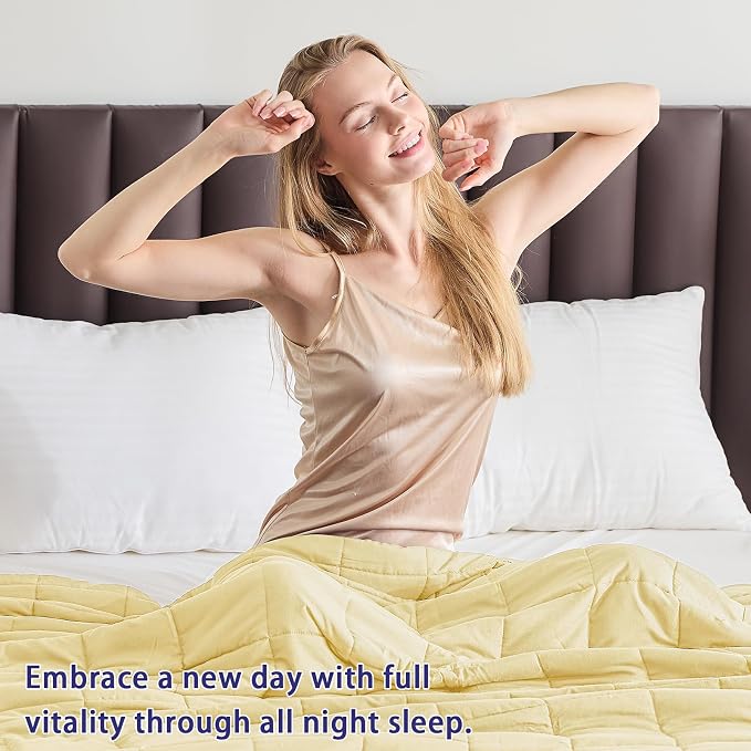 yescool Weighted Blanket for Adults Cooling Heavy Blanket for Sleeping Perfect - Image 5