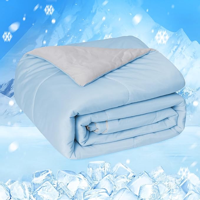 HOMFINE Cooling Comforter Japanese Double-Sided Arc-Chill Cold Tech Fabric by HOMFINE