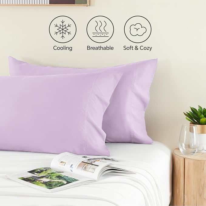 BEDELITE Pillow Cases Standard Size Set of 2, Rayon Derived from Bamboo - Image 4