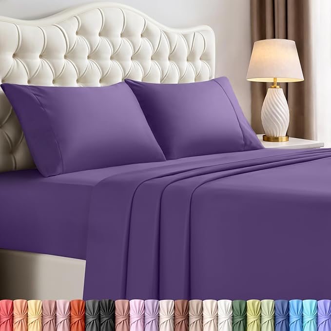 Utopia Bedding Queen Size Sheet Set – 4 Piece Bed Sheets, Soft and Breathable by UTOPIABEDDING