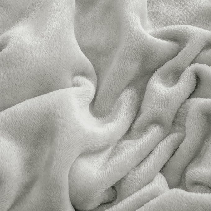 BEDELITE Flannel Sheets Full Size Light Grey - Image 5
