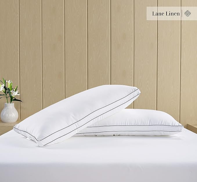 Lane Linen King Size Pillows Set of 2 - Image 3