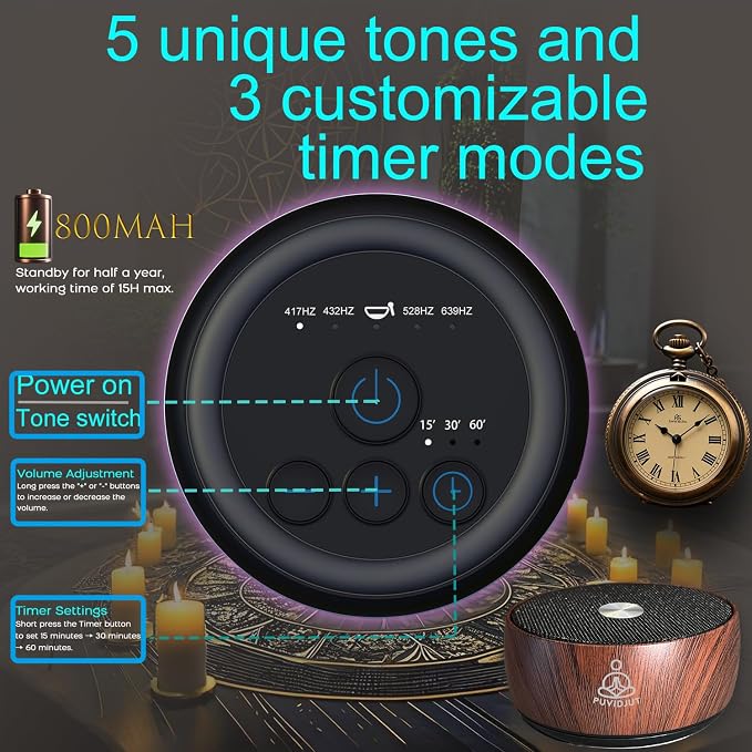 Sound Frequency Machine, Meditation Generator Instrument, Tone Device Tools - Image 4