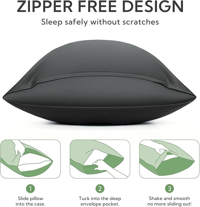 MR&HM Pillow Cases Standard Size, Cooling Pillow Case - Image 6