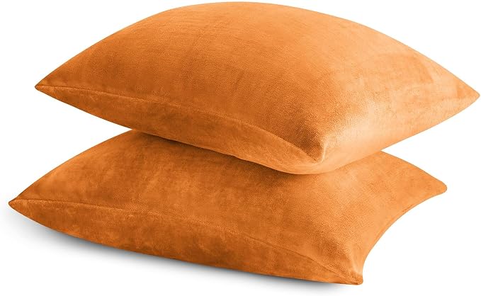 BEDELITE Flannel King Size Pillow Cases Set of 2, Super Soft Fleece Pillowcases - Image 9