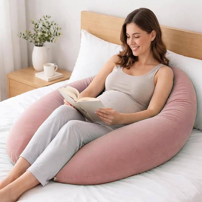 Pregnancy Pillow for Side Sleeping, 74 Inch C Shaped Long Body Pillow, Sleep - Image 6