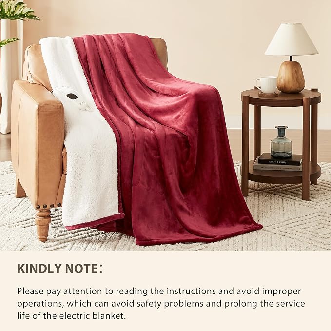 Homemate Electric Heated Blanket Twin Size - Image 6