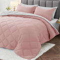 MUXHOMO 7 Pieces Queen Comforter Set, Reversible Bed in a Bag Queen Size by MUXHOMO