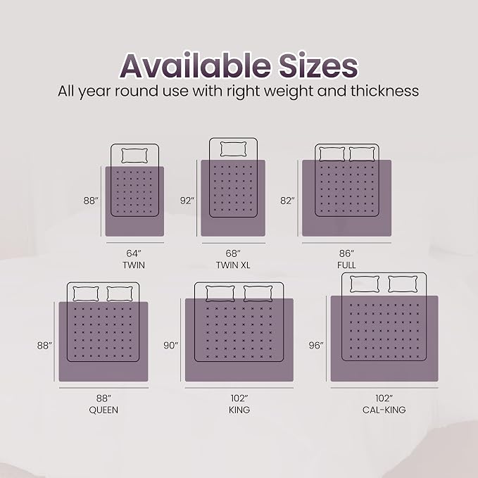 Utopia Bedding King Comforter Duvet Insert, Quilted Plum Comforter - Image 8